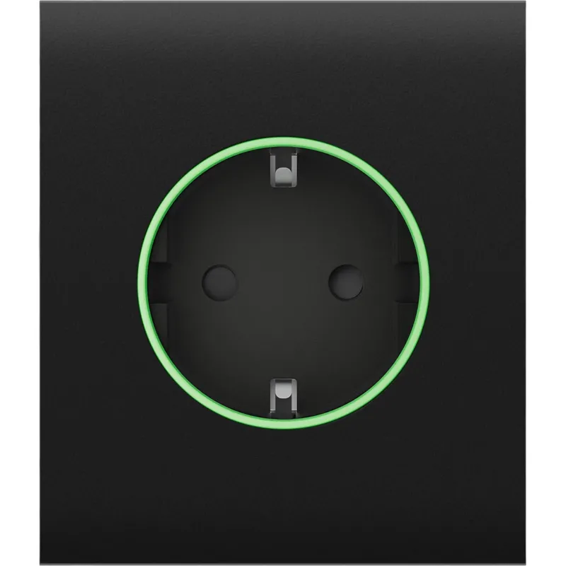 Ajax CenterCover (smart) [type F] [55] ASP Black Panoul central și capacul prizei